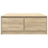 Mesa de centro con cajones roble Sonoma 100x100x40