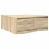Mesa de centro con cajones roble Sonoma 100x100x40