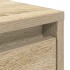 Mesa de centro con cajones roble Sonoma 100x100x40