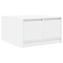 Mesa de centro con cajones blanca 70,5x70x40