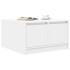 Mesa de centro con cajones blanca 70,5x70x40