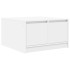 Mesa de centro con cajones blanca 70,5x70x40