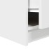 Mesa de centro con cajones blanca 70,5x70x40