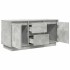 Mueble de TV con luces LED gris hormigón 100x41x50
