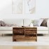 Mesa de centro con cajones madera vieja 70,5x70x40