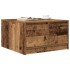 Mesa de centro con cajones madera vieja 70,5x70x40