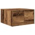 Mesa de centro con cajones madera vieja 70,5x70x40