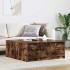 Mesa de centro con cajones roble ahumado 100x100x40