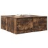 Mesa de centro con cajones roble ahumado 100x100x40