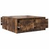 Mesa de centro con cajones roble ahumado 100x100x40