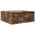 Mesa de centro con cajones roble ahumado 100x100x40