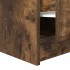 Mesa de centro con cajones roble ahumado 100x100x40