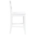 Taburetes de bar 2 uds madera maciza blanca