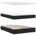 Cama otomana con colchón LED negra 140x190 cm