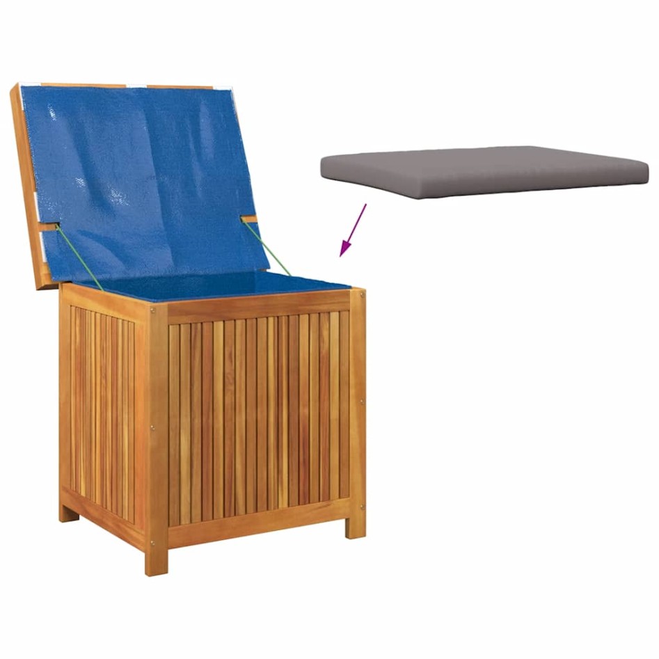 Cojines para exterior 60x50x61 cm madera maciza