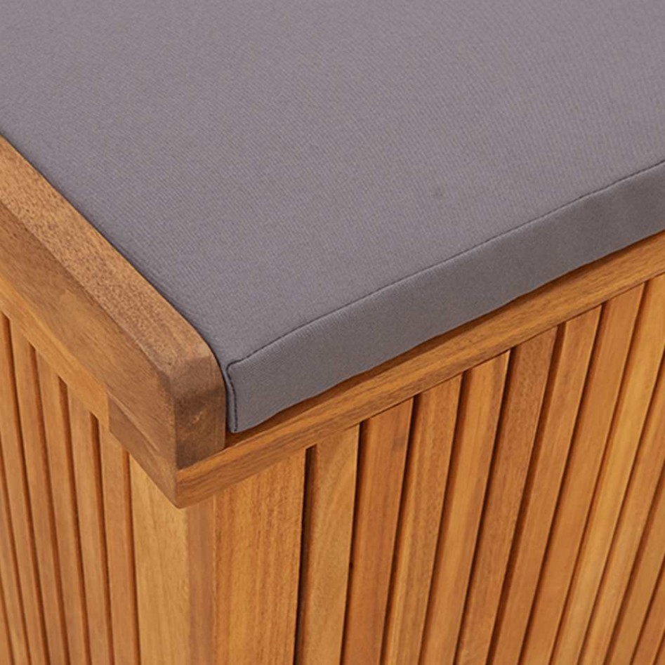 Cojines para exterior 150x50x60,5 cm madera maciza