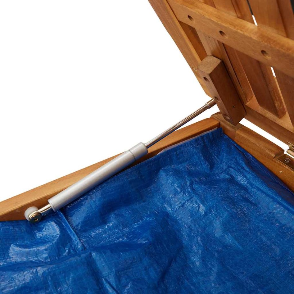 Cojines para exterior 150x50x60,5 cm madera maciza