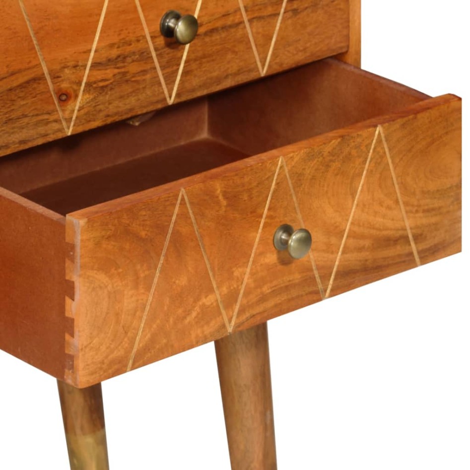 Aparador de madera maciza de mango 85x40x70