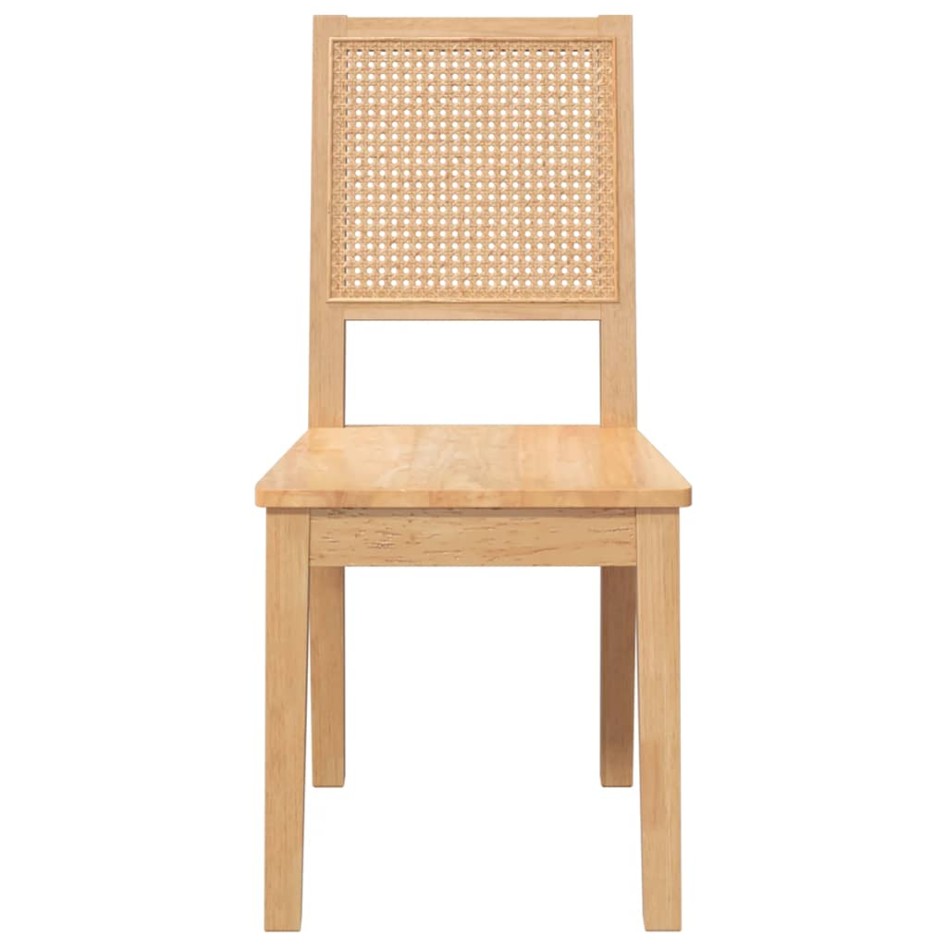 Sillas de comedor 2 unidades madera maciza de