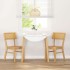 Sillas de comedor 2 unidades madera maciza de