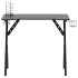Escritorio gaming con patas en forma de Y negro 90x60x75