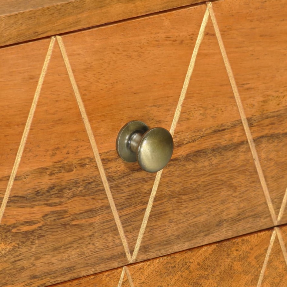 Aparador de madera maciza de mango 85x40x70