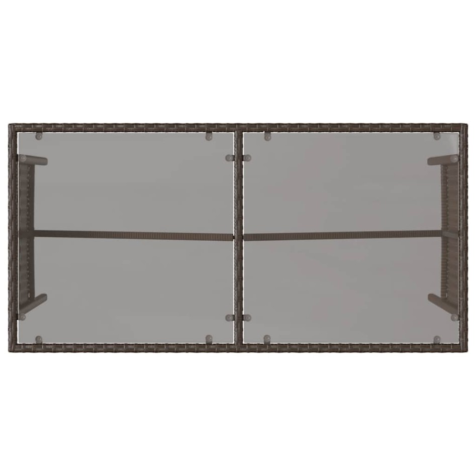 Set comedor de jardín 3 piezas y cojines ratán sintético