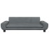 Cama para perros de terciopelo gris oscuro 100x54x33