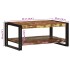 Mesa de centro multicolor 90x50x38 cm madera maciza