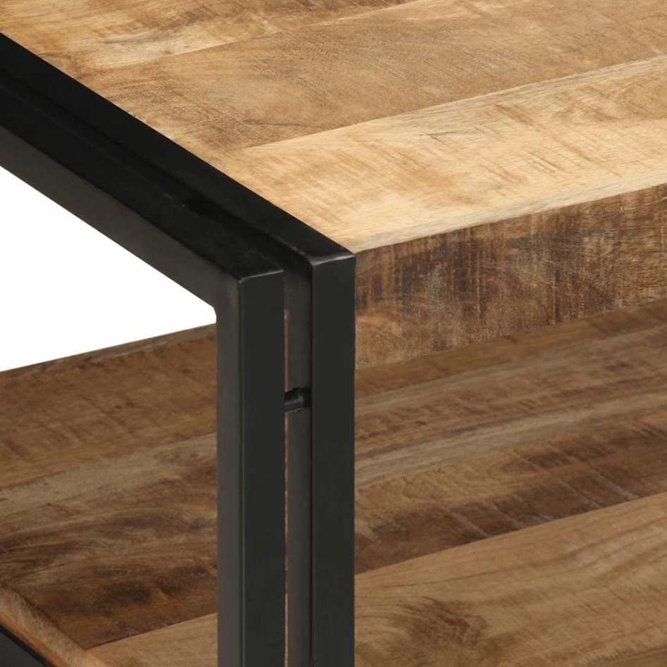 Mesa de centro 90x50x38 cm de madera maciza de