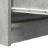 Aparador de madera de ingeniería gris hormigón 80x35x99