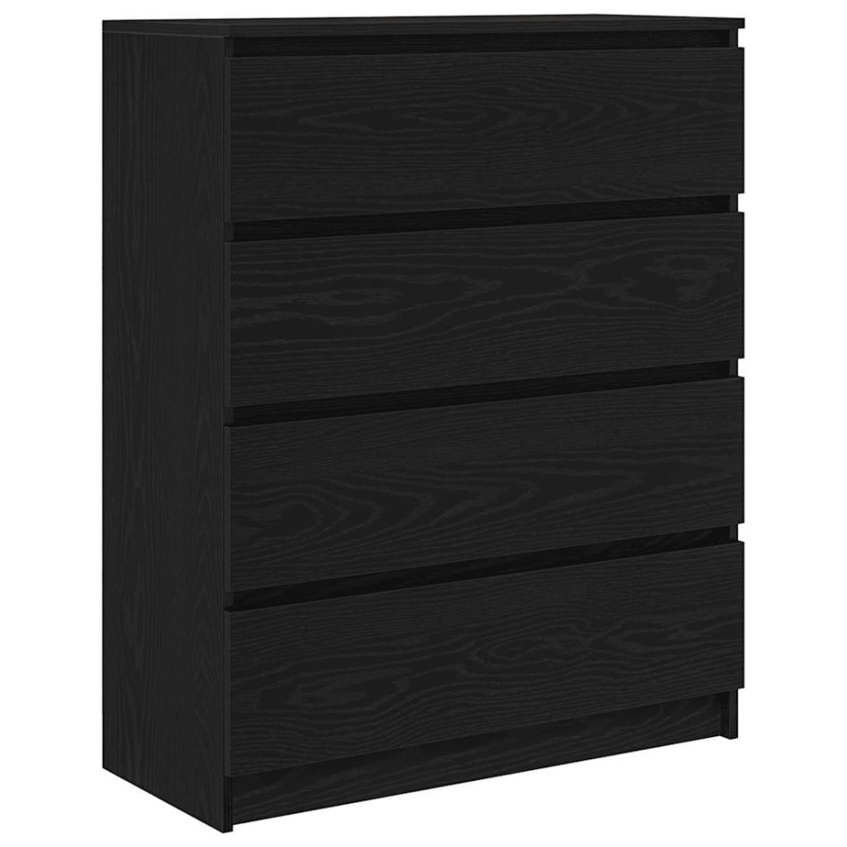 Aparador de madera de roble negro 80x35x99