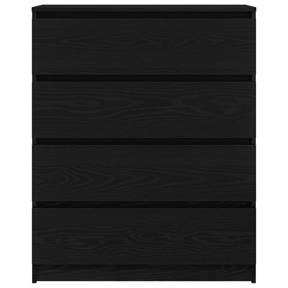 Aparador de madera de roble negro 80x35x99