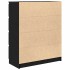 Aparador de madera de roble negro 80x35x99