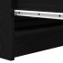 Aparador de madera de roble negro 80x35x99