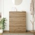 Aparador Artisan Roble 80x35x99 cm Madera de