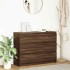 Aparador de madera de ingeniería marrón roble 100x35x76