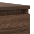 Aparador de madera de ingeniería marrón roble 100x35x76