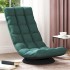 Silla giratoria de suelo de tela verde oscuro 70x51x79