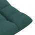 Silla giratoria de suelo de tela verde oscuro 70x51x79