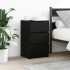 Mesillas de noche con 3 cajones 2 uds. Negro 39x35x65