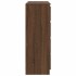 Aparador roble marrón 100x35x99 cm madera de