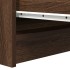 Aparador roble marrón 100x35x99 cm madera de