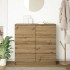 Aparador Artisan Roble 100x35x99 cm Madera de
