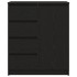 Aparador con cajones roble negro 71x35x84 cm madera