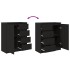 Aparador con cajones roble negro 71x35x84 cm madera