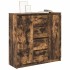 Aparador con cajones roble ahumado 100,5x35x98,5