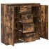 Aparador con cajones roble ahumado 100,5x35x98,5