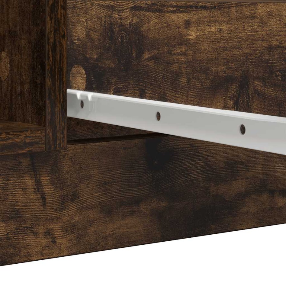 Aparador con cajones roble ahumado 100,5x35x98,5