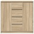 Aparador con cajones roble Sonoma 100,5x35x98,5